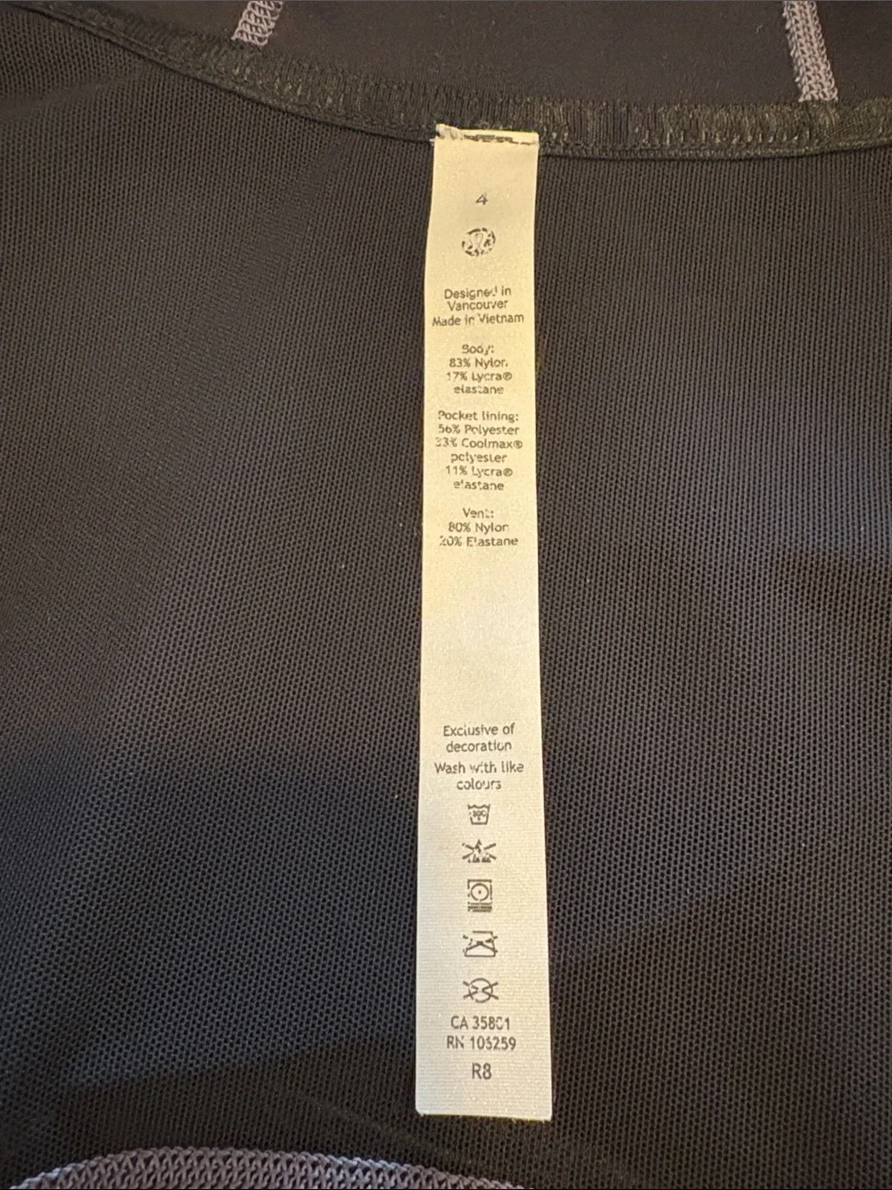 Lululemon Hooded Define Jacket Nulu ~ 4 ~ Heathered Black/White